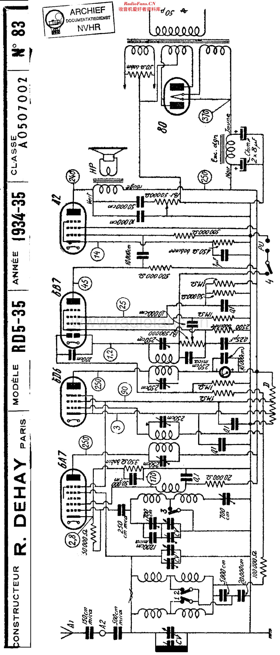 Dehay_RD535维修电路原理图.pdf_第1页