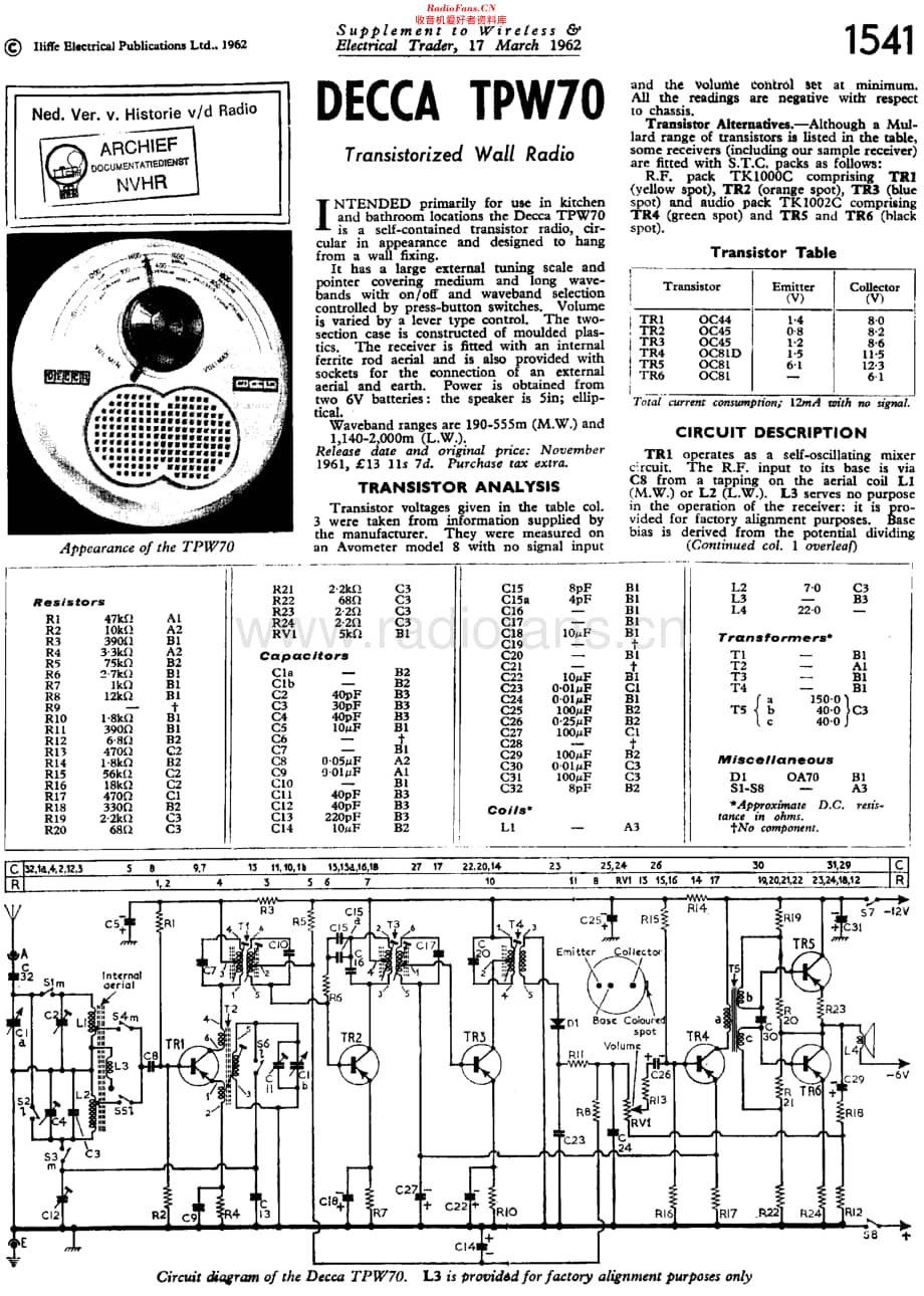 Decca_TPW70维修电路原理图.pdf_第1页