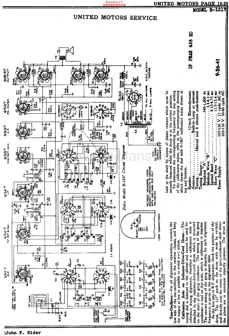 Delco_R1217维修电路原理图.pdf_第3页