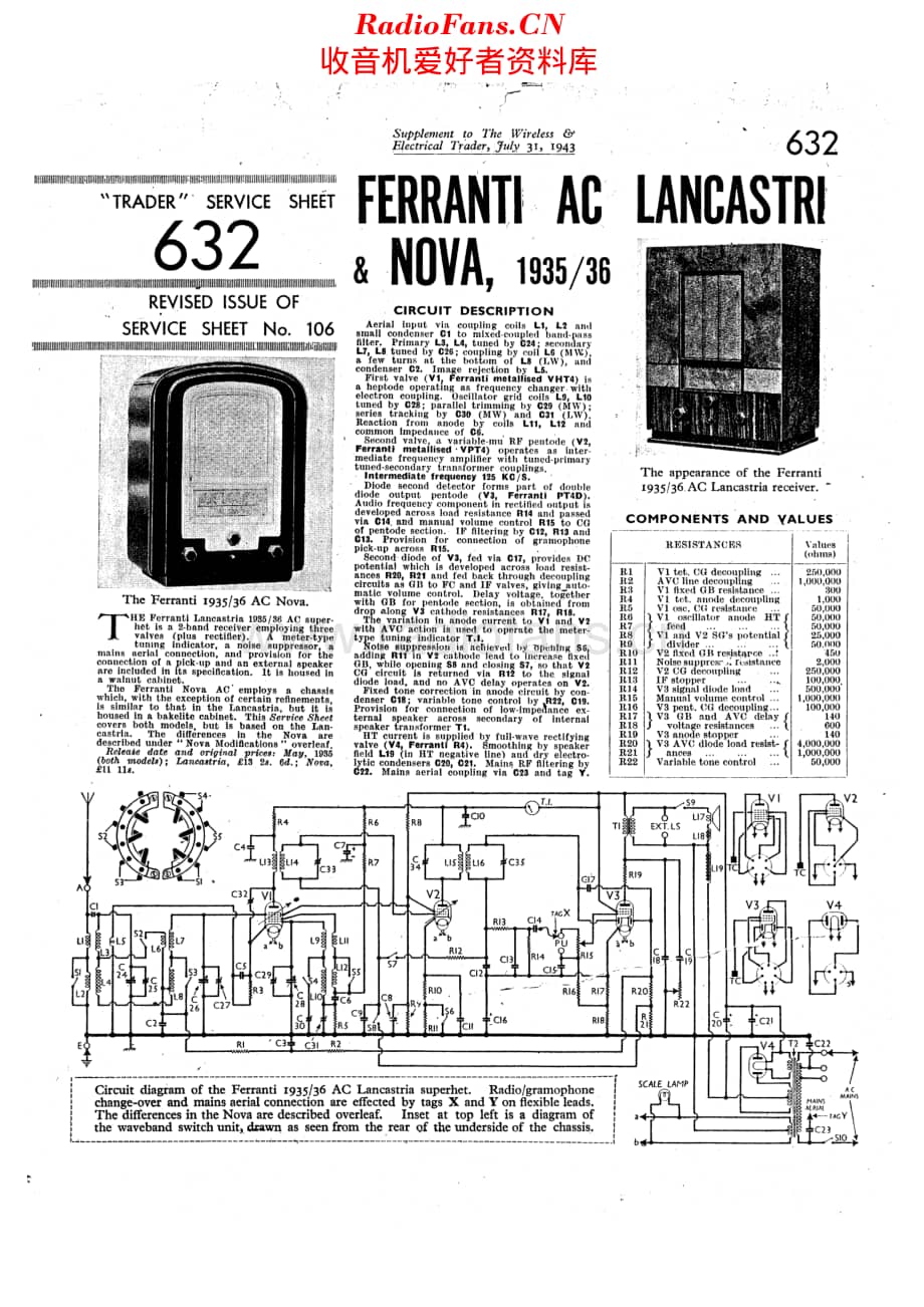 Ferranti_Lancastria35维修电路原理图.pdf_第1页