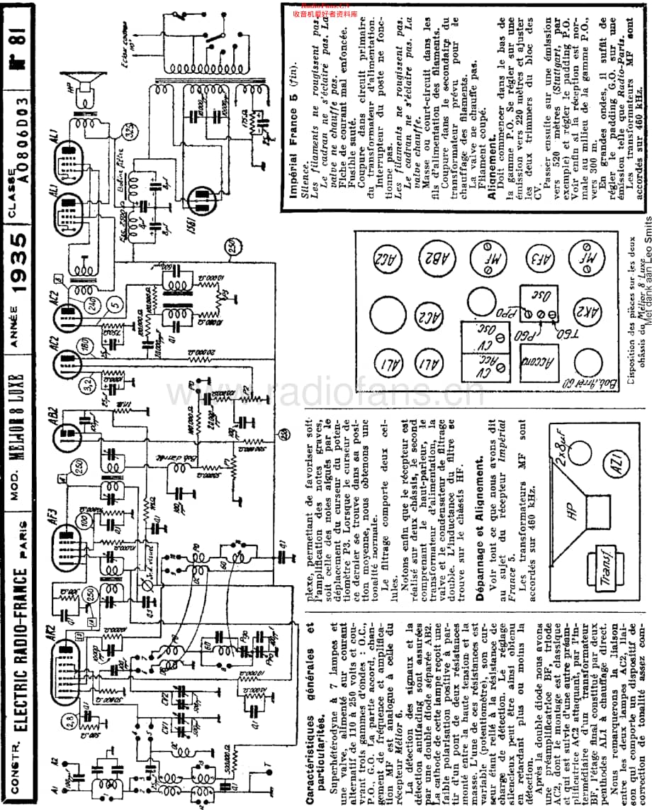 ElectricRadioFrance_Melior8Luxe维修电路原理图.pdf_第1页