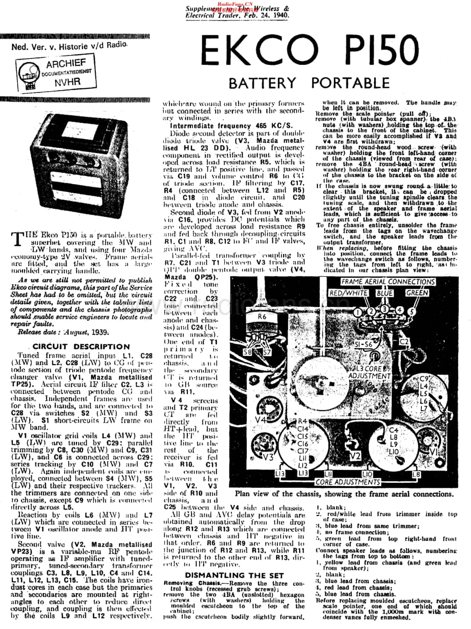 Ekco_P150维修电路原理图.pdf_第1页