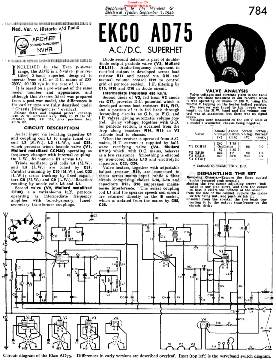 Ekco_AD75维修电路原理图.pdf_第1页