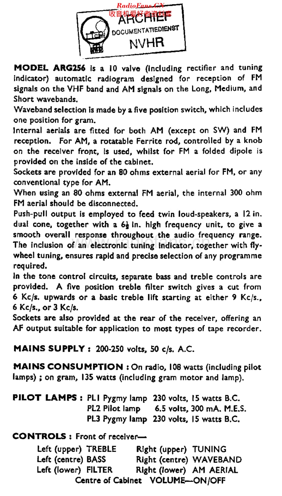 Ekco_ARG256维修电路原理图.pdf_第1页