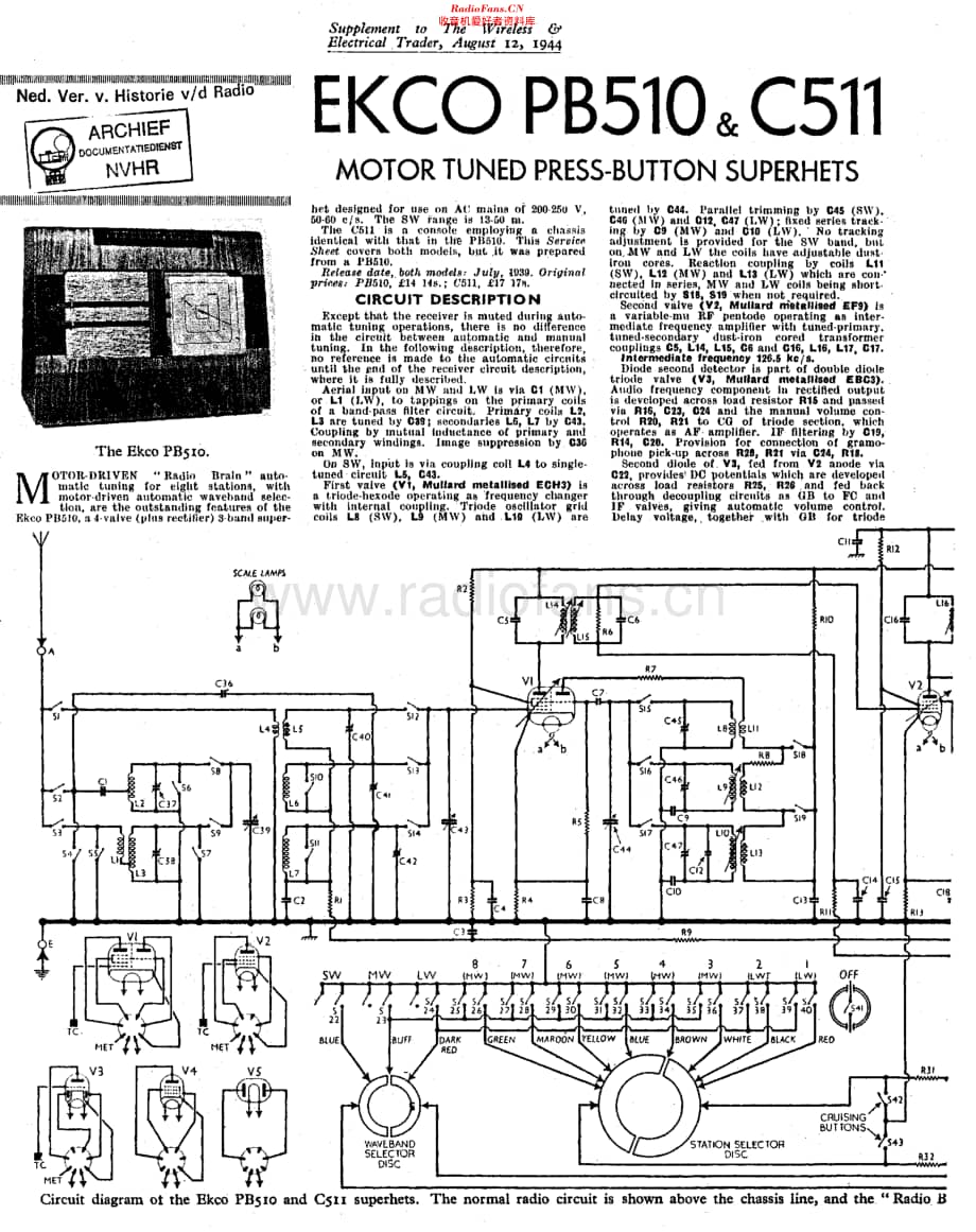 Ekco_PB510维修电路原理图.pdf_第1页