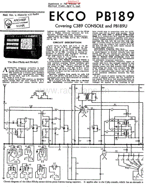 Ekco_PB189维修电路原理图.pdf