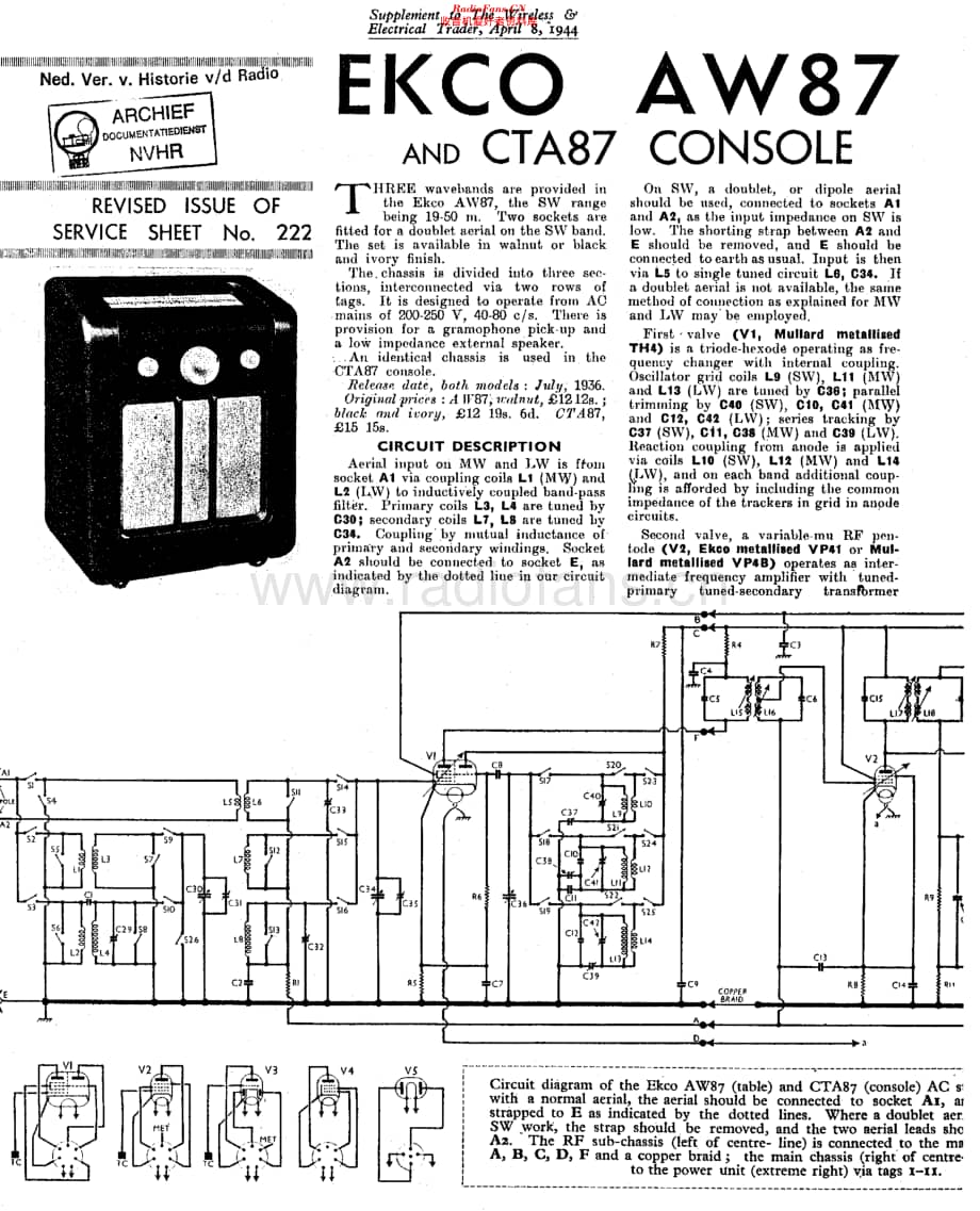 Ekco_AW87维修电路原理图.pdf_第1页