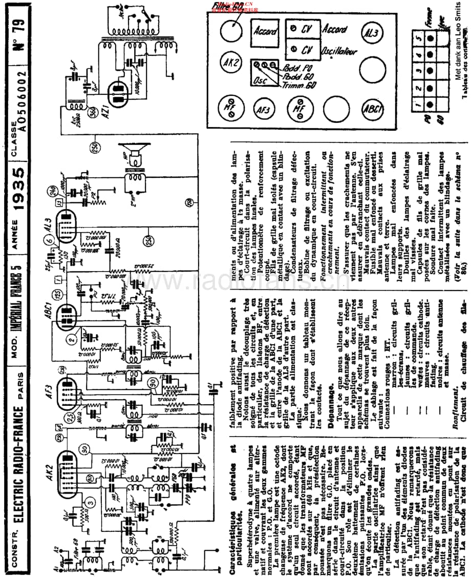 ElectricRadioFrance_ImperialFrance5维修电路原理图.pdf_第1页