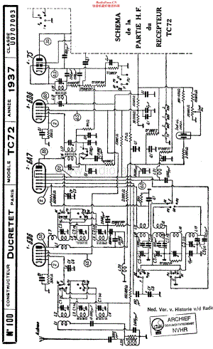 Ducretet_TC72维修电路原理图.pdf