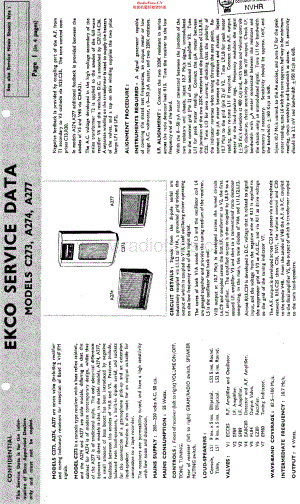 Ekco_A274维修电路原理图.pdf