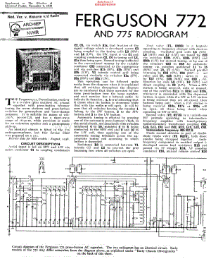 Ferguson_772维修电路原理图.pdf