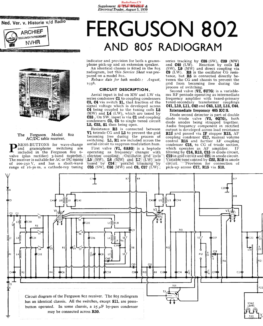 Ferguson_802维修电路原理图.pdf_第1页