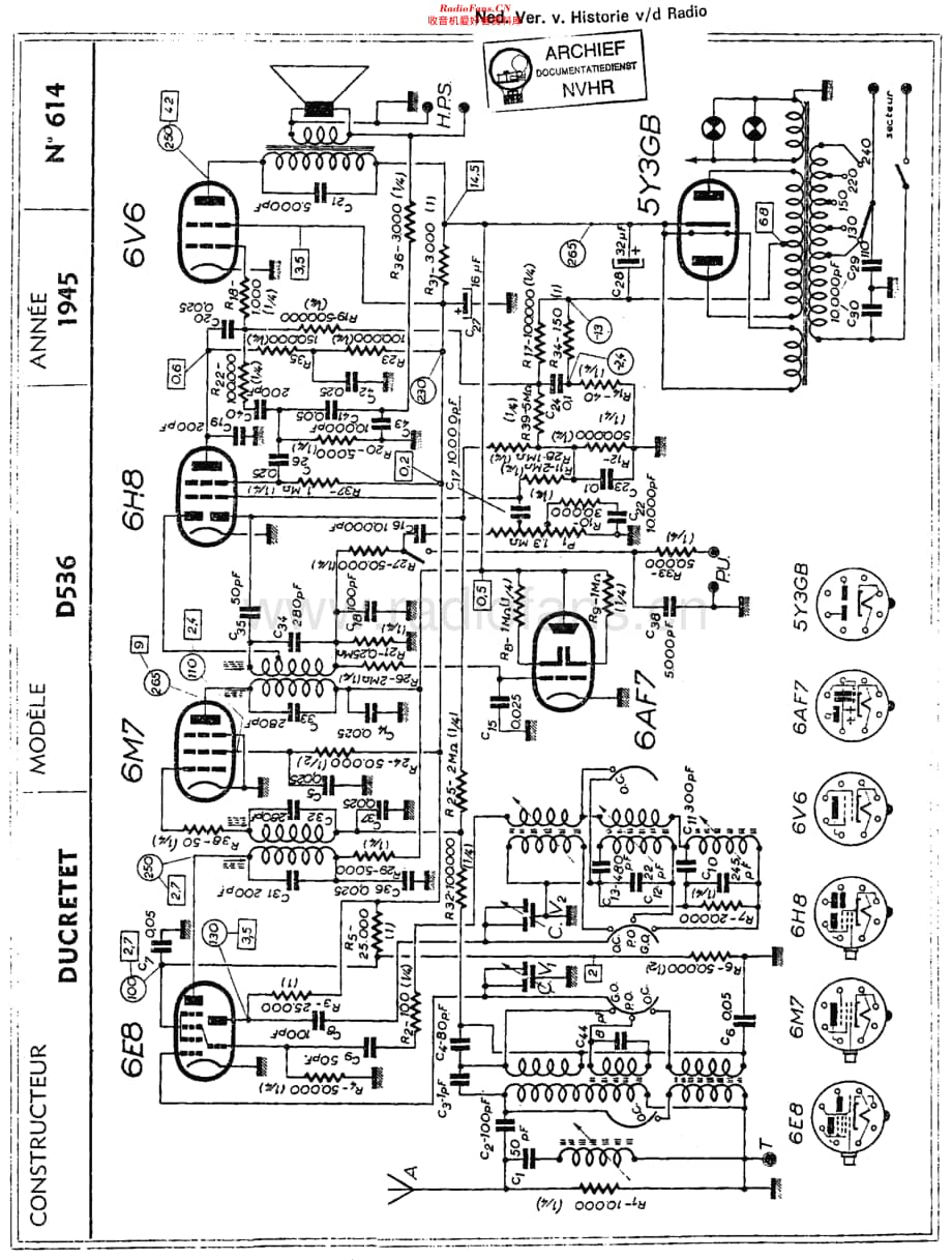 Ducretet_D536维修电路原理图.pdf_第1页
