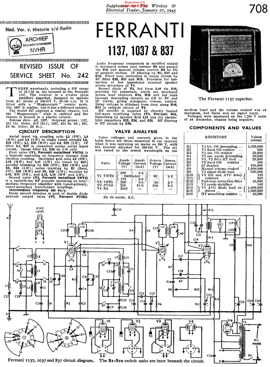 Ferranti_1137维修电路原理图.pdf_第1页