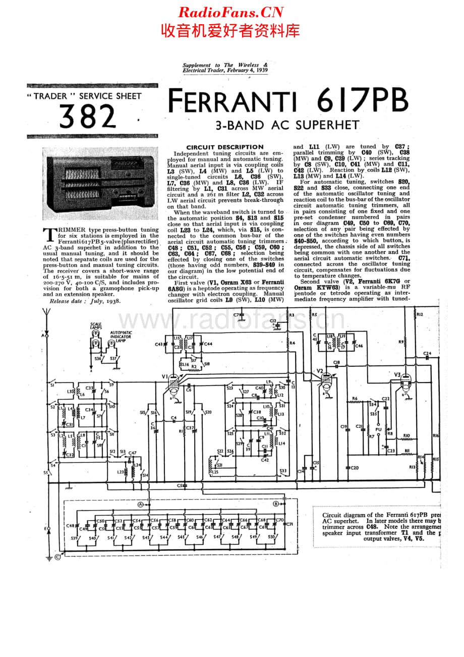 Ferranti_617PB维修电路原理图.pdf_第1页