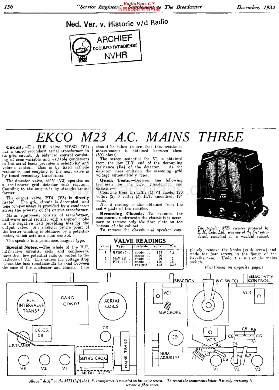 Ekco_M23AC维修电路原理图.pdf_第1页