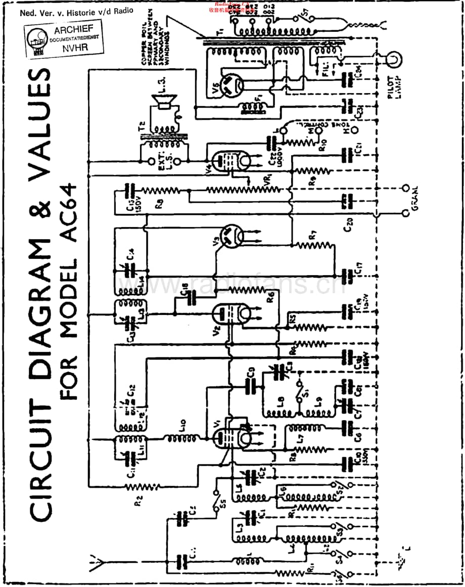 Ekco_AC64维修电路原理图.pdf_第1页