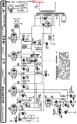 Ducretet_C7维修电路原理图.pdf