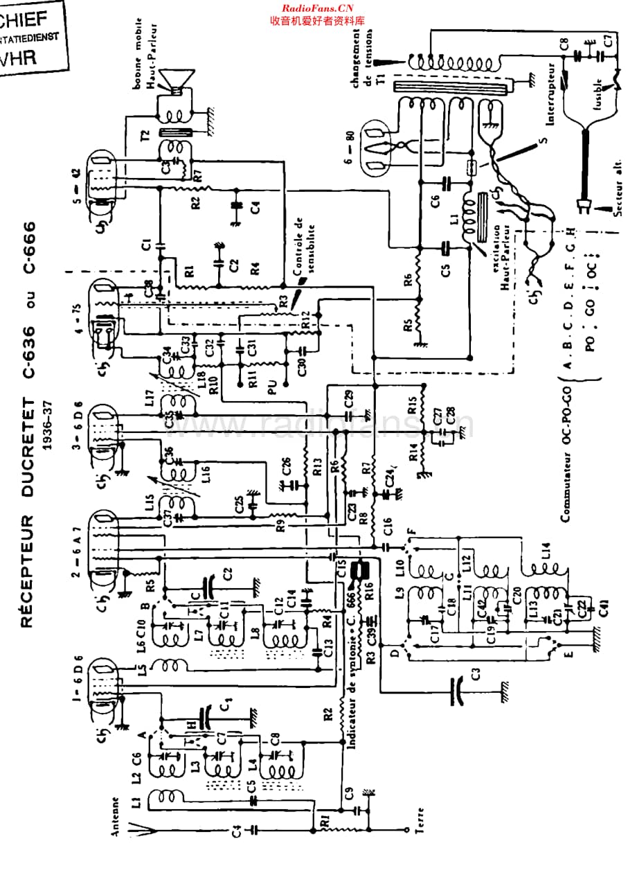 Ducretet_C636维修电路原理图.pdf_第1页