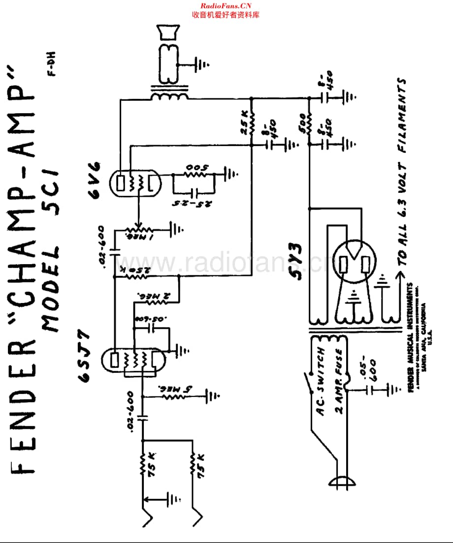 Fender_5C1维修电路原理图.pdf_第1页