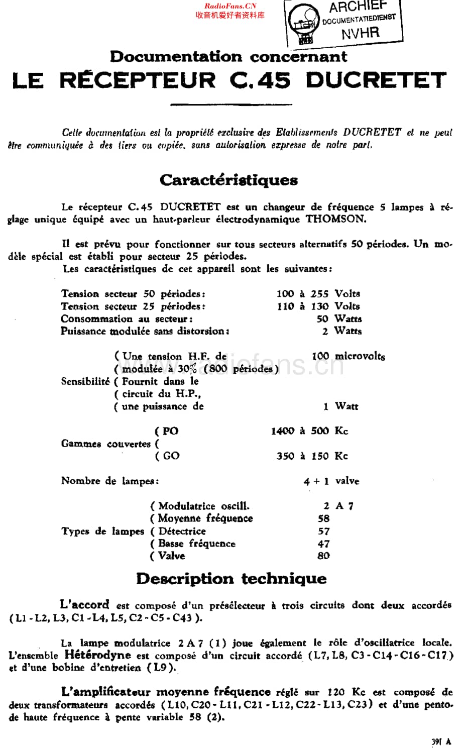 Ducretet_C45维修电路原理图.pdf_第1页