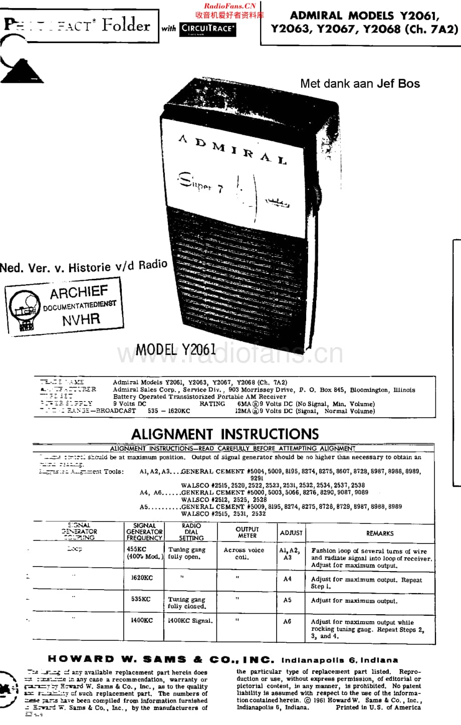 Admiral_Y2061维修电路原理图.pdf_第1页