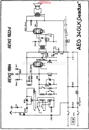 AEG_34GLKGeadux维修电路原理图.pdf