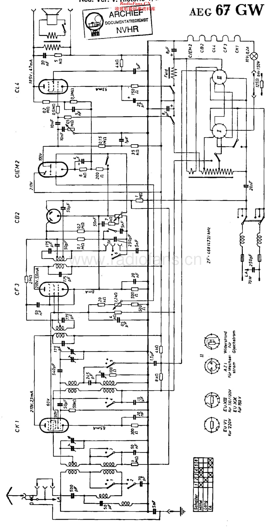 AEG_67GW维修电路原理图.pdf_第1页