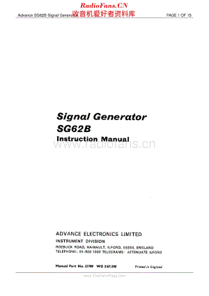 Advance_SG62B维修电路原理图.pdf
