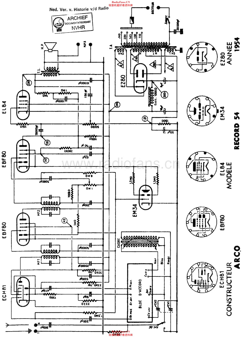 Arco_Record54维修电路原理图.pdf_第1页