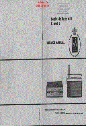 B&O_Beolit611T维修电路原理图.pdf