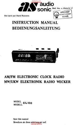 AudioSonic_CL188维修电路原理图.pdf