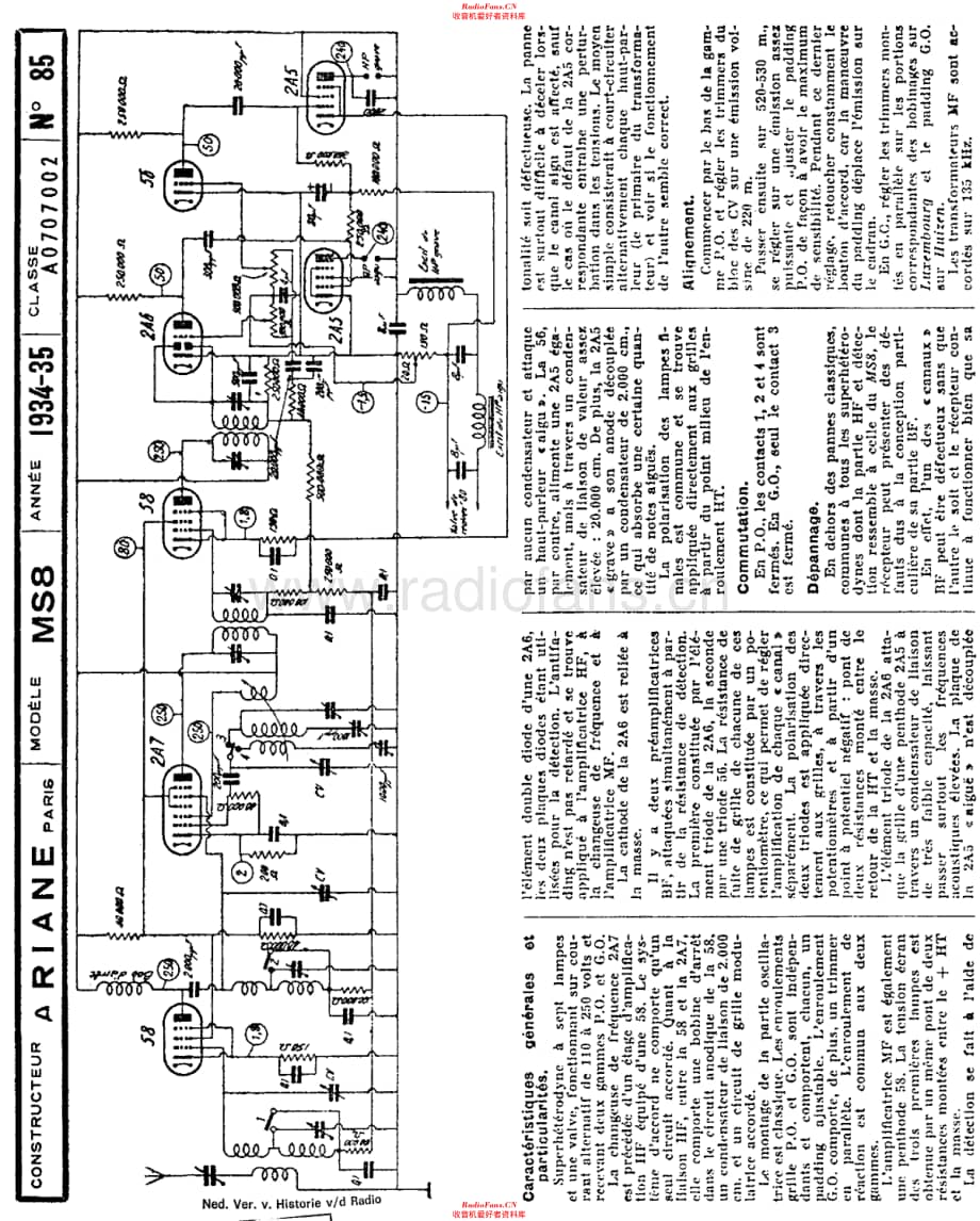 Ariane_MS8维修电路原理图.pdf_第1页