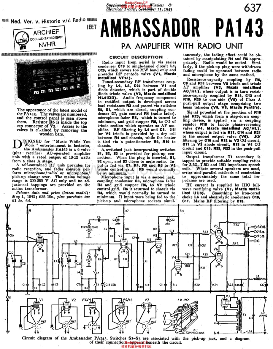 Ambassador_PA143维修电路原理图.pdf_第1页