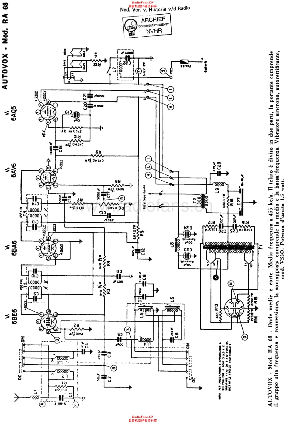 Autovox_RA68维修电路原理图.pdf_第1页