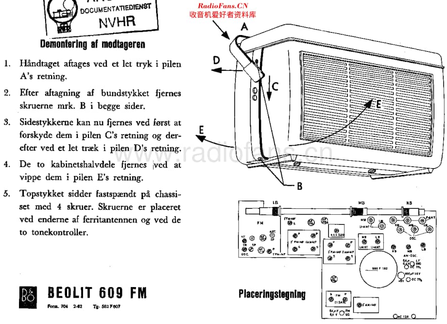 B&O_Beolit609FM维修电路原理图.pdf_第1页