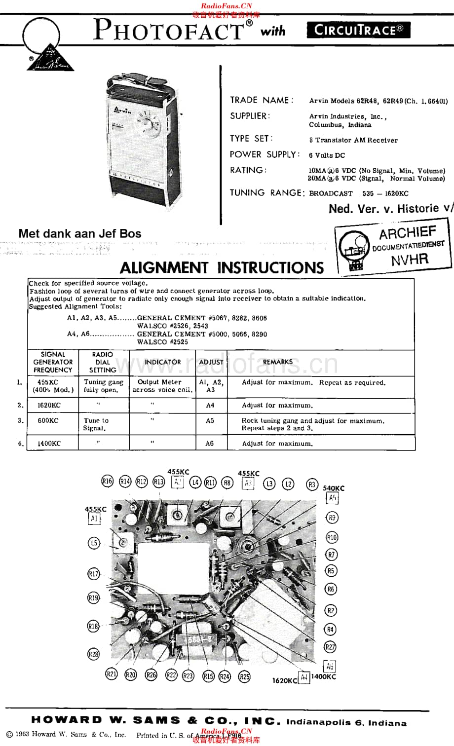 Arvin_62R48维修电路原理图.pdf_第1页