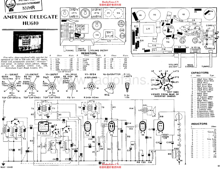 Amplion_HU610维修电路原理图.pdf_第1页