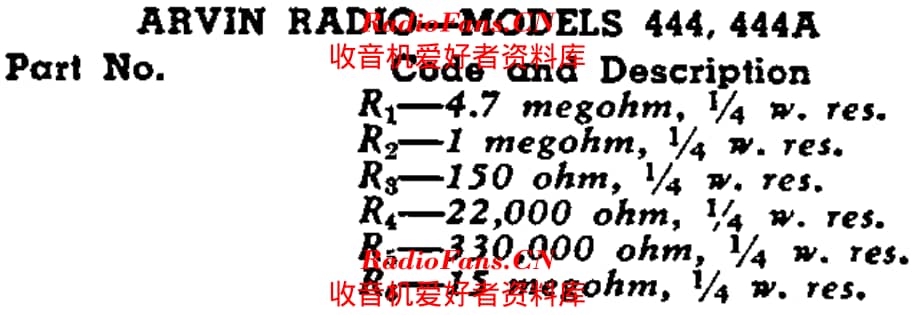 Arvin_444维修电路原理图.pdf_第2页