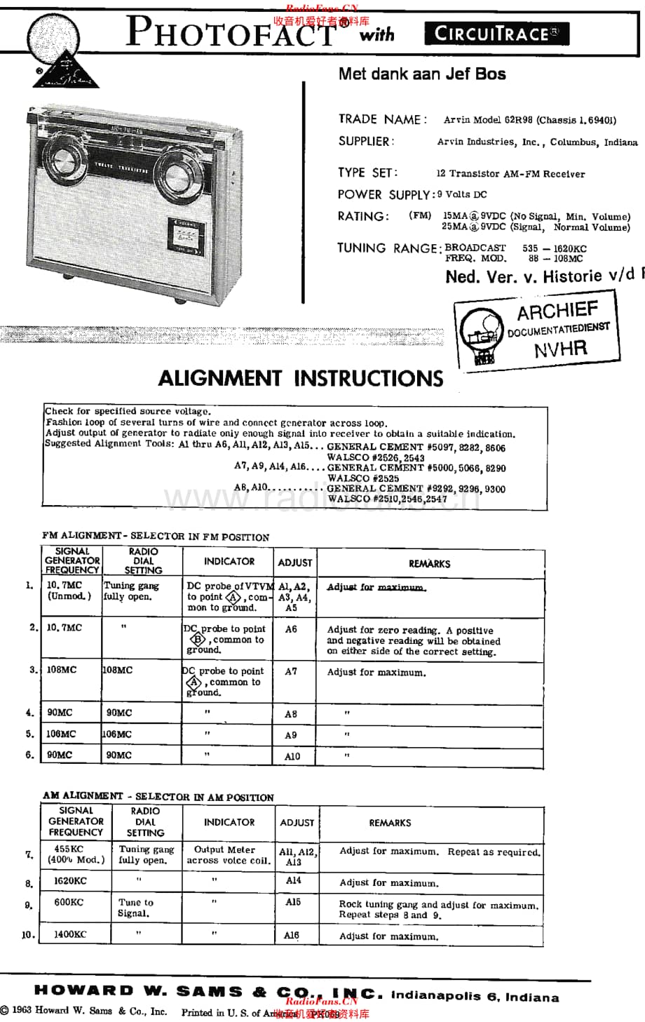 Arvin_62R98维修电路原理图.pdf_第1页