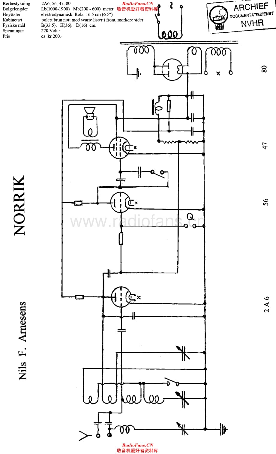 Arnesen_Norrik维修电路原理图.pdf_第1页