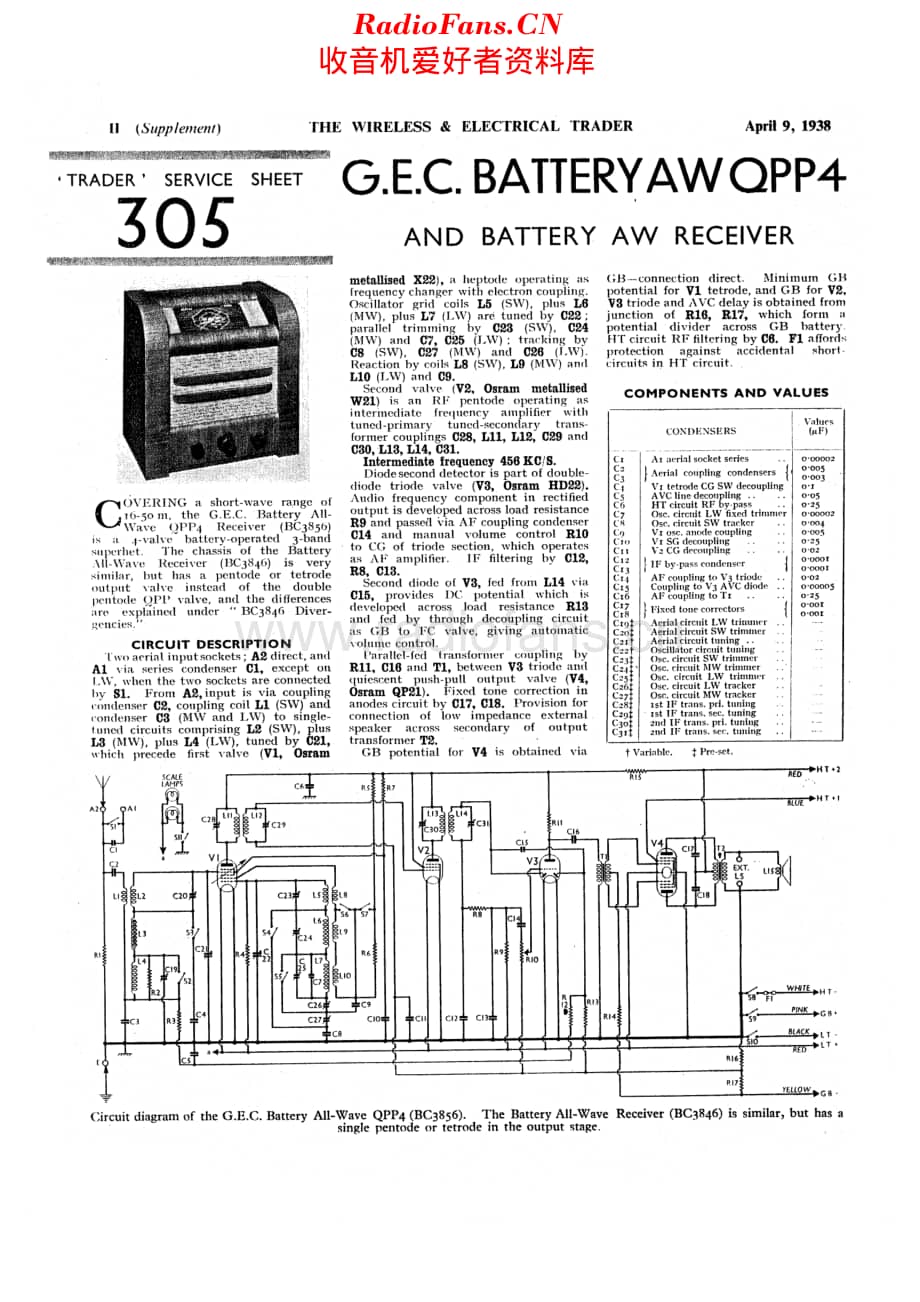 Gecophone_BC3856维修电路原理图.pdf_第1页