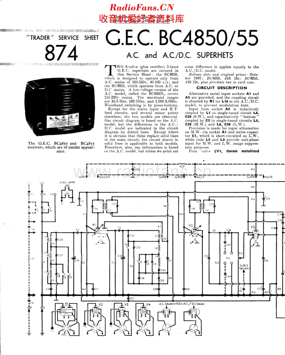 Gecophone_BC4855维修电路原理图.pdf_第1页