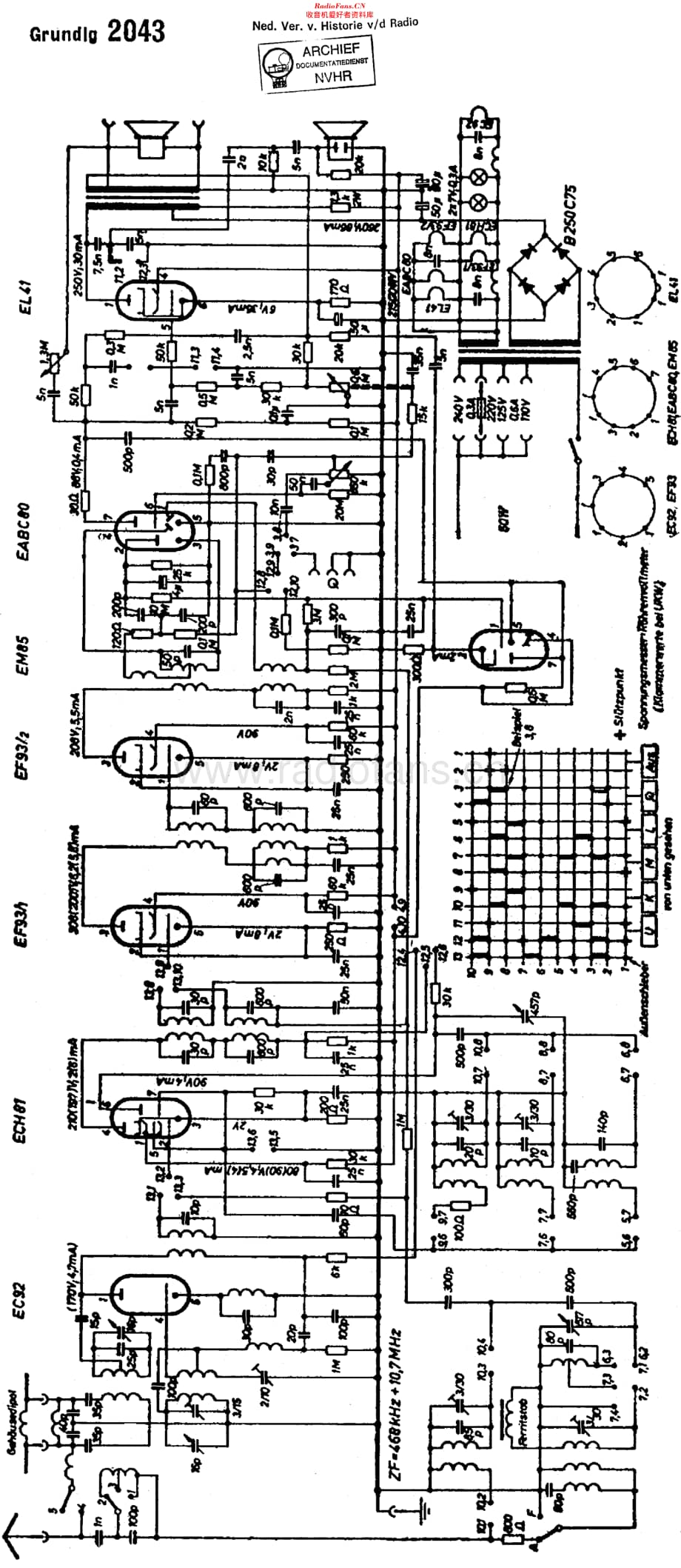 Grundig_2043维修电路原理图.pdf_第1页