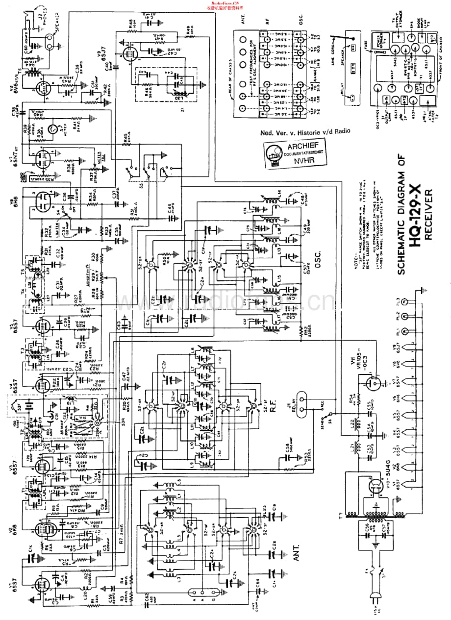 Hammarlund_HQ129X维修电路原理图.pdf_第1页