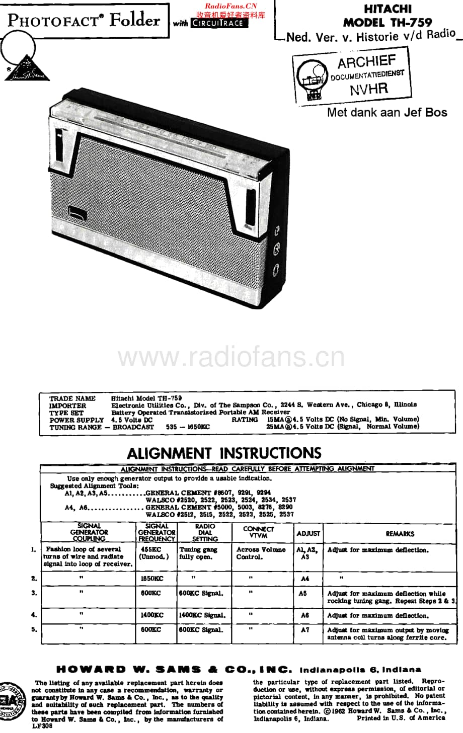 Hitachi_TH759维修电路原理图.pdf_第1页