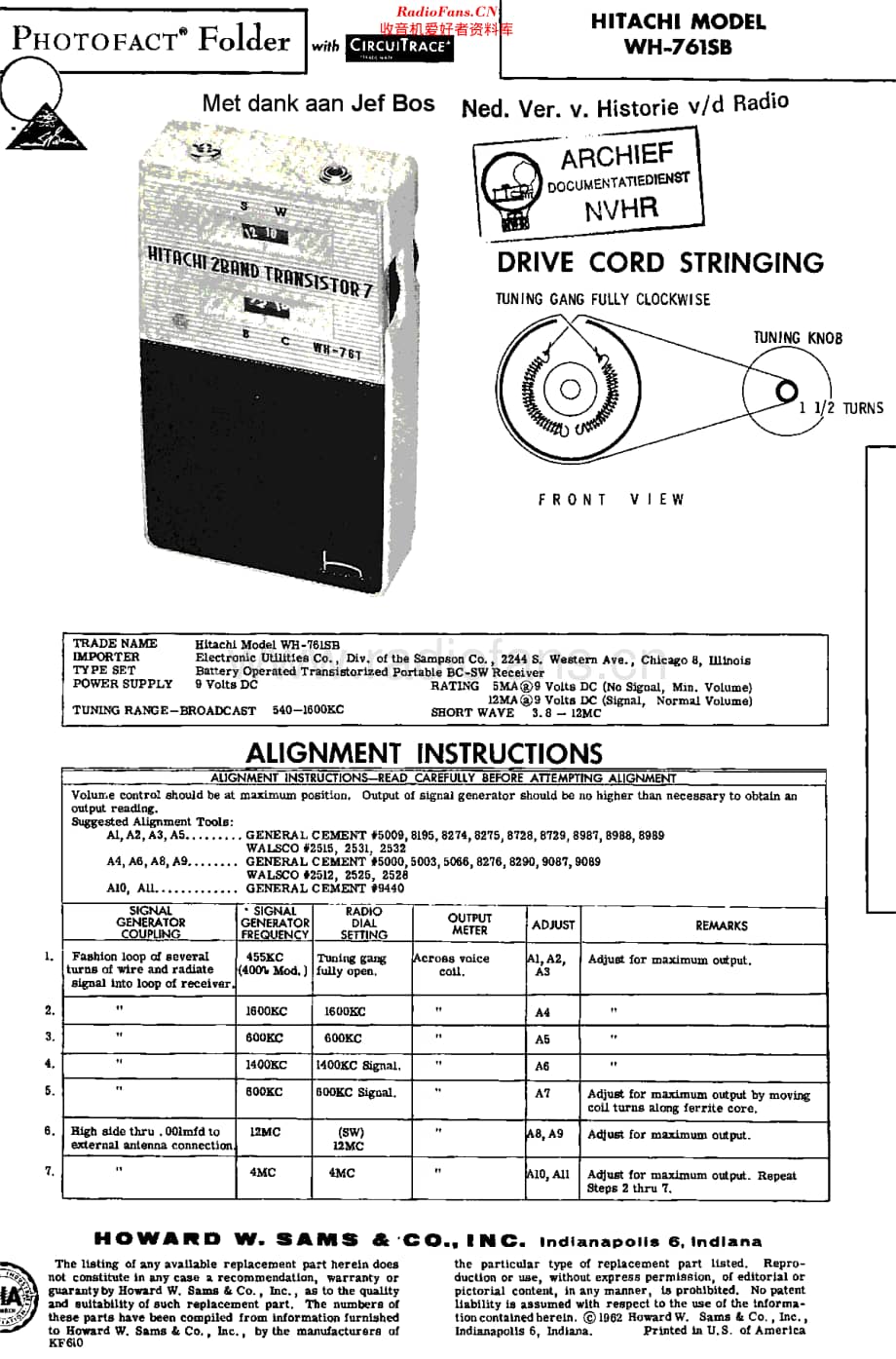 Hitachi_WH761SB维修电路原理图.pdf_第1页