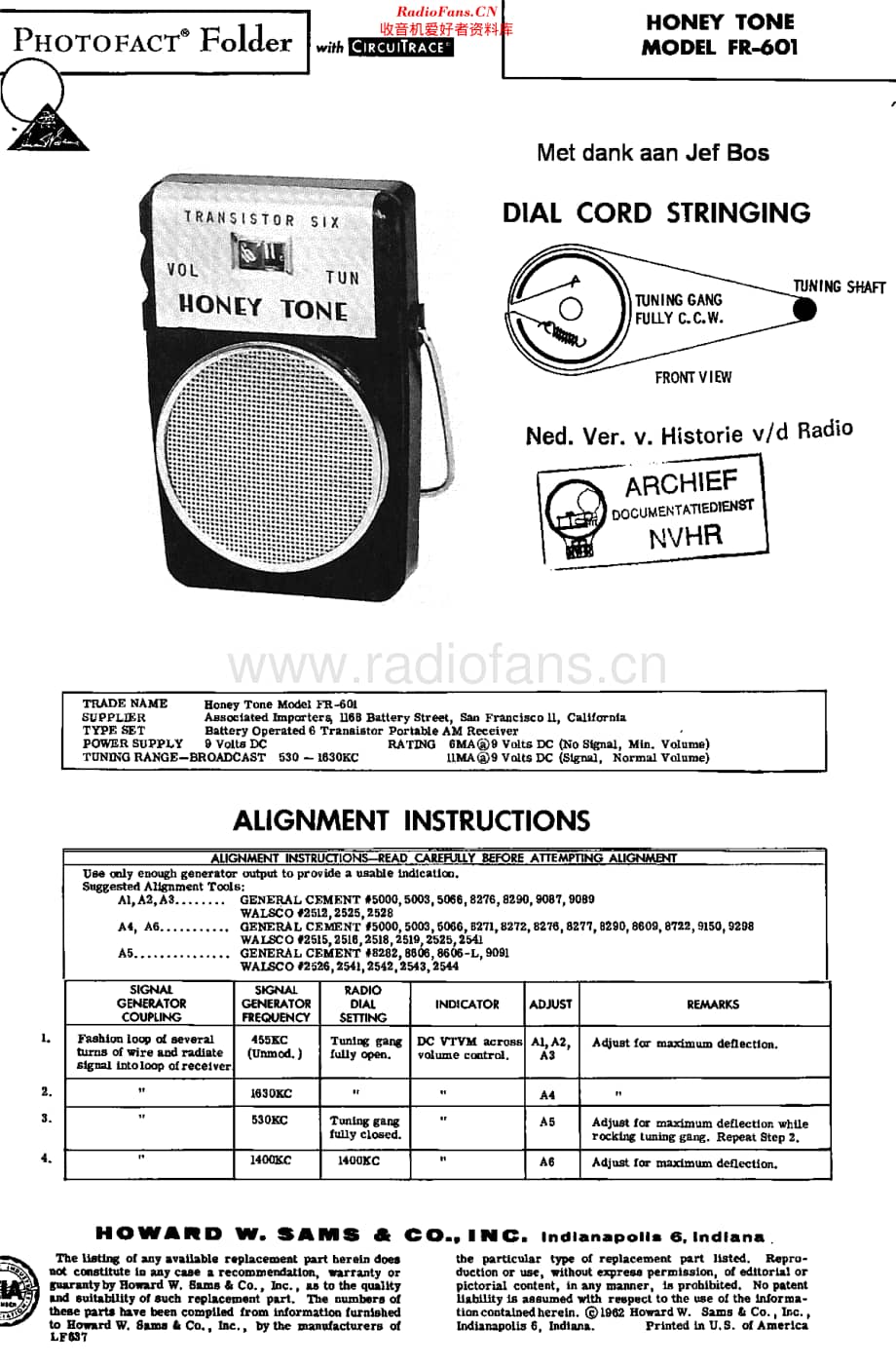 Honeytone_FR601维修电路原理图.pdf_第1页