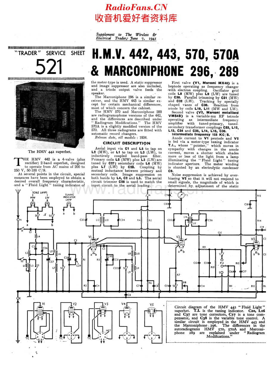 HMV_442维修电路原理图.pdf_第1页