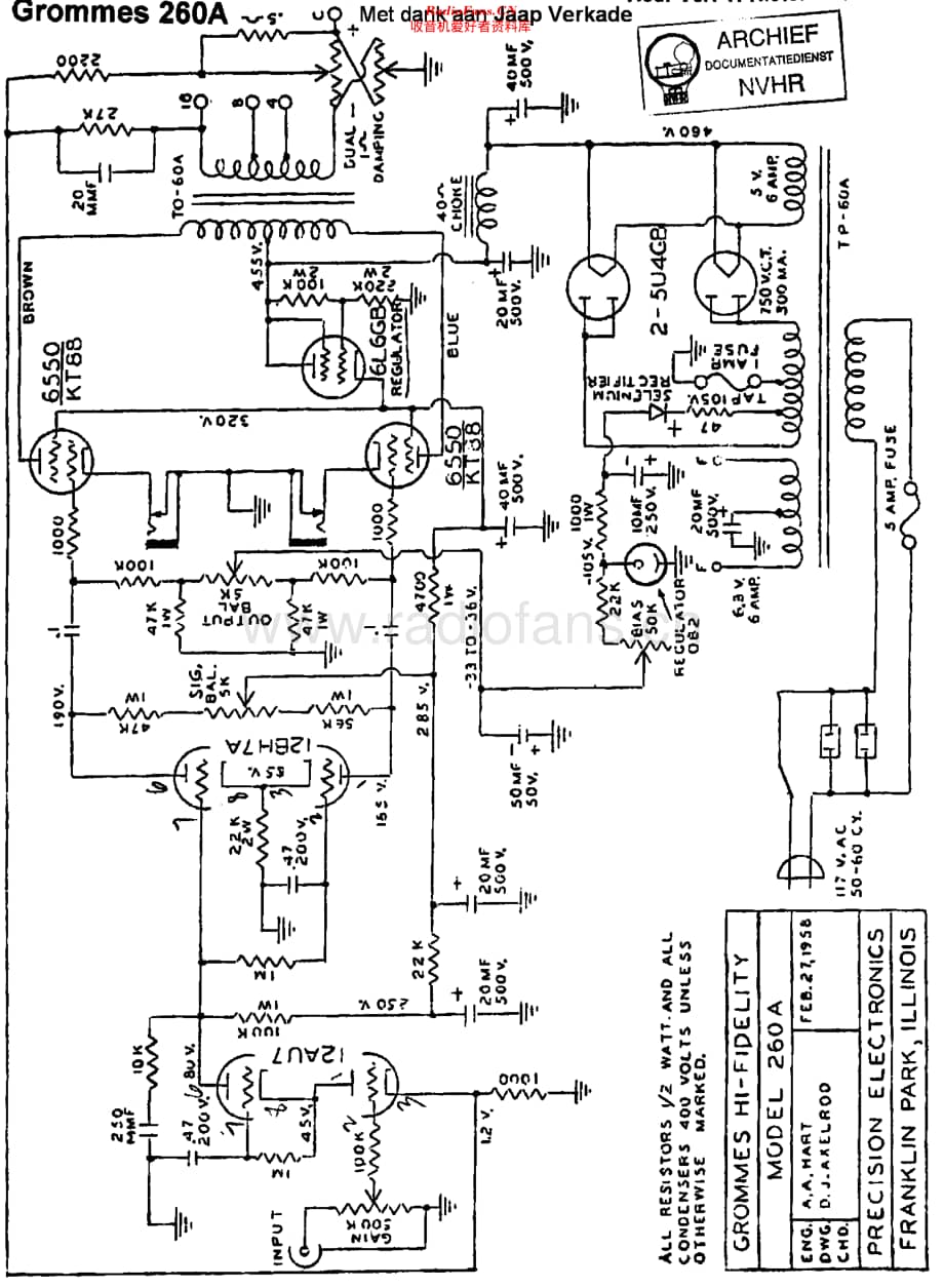 Grommes_260A维修电路原理图.pdf_第1页